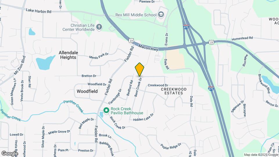 6627 Bent Creek Dr Map and Location Details