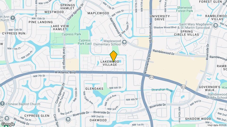 1027 Twin Lakes Dr Map and Location Details