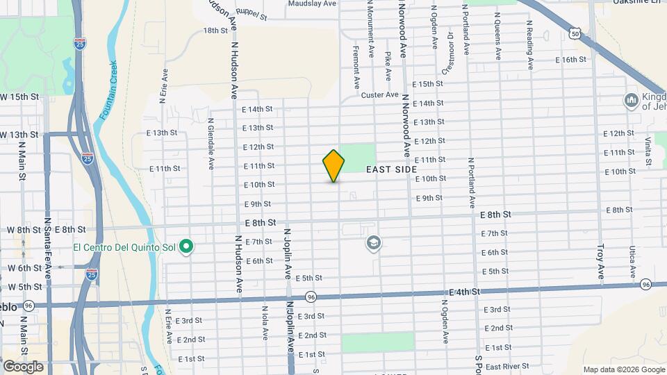 1226 E 10th St Map and Location Details