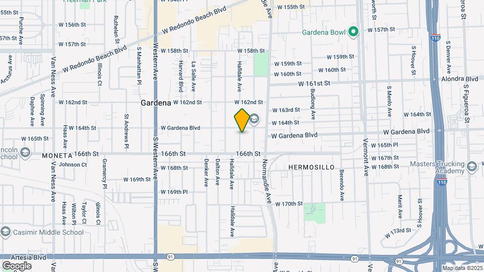 16418 Halldale Ave, Unit 2 Map and Location Details