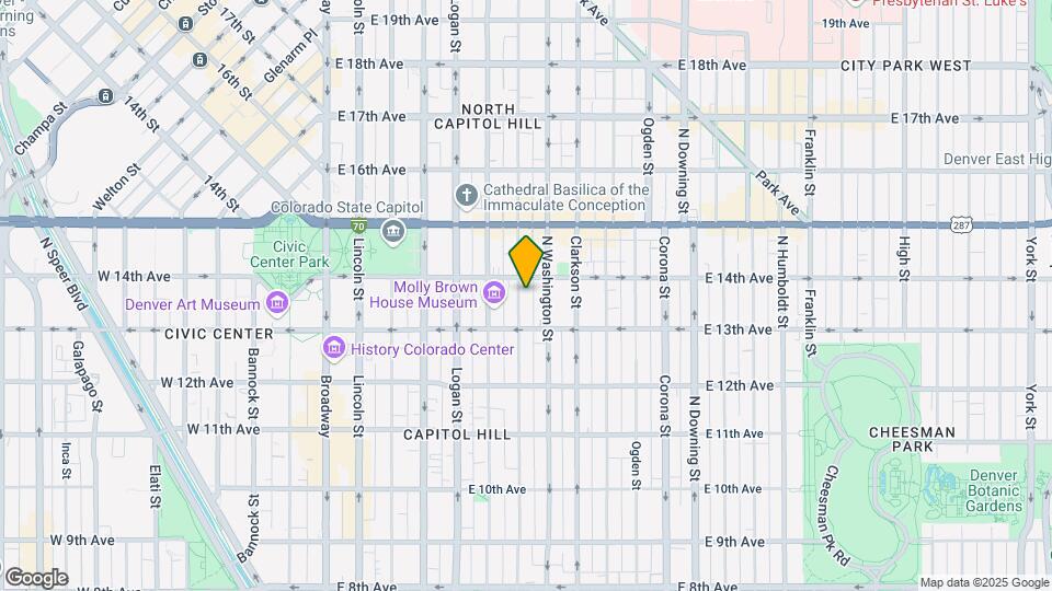1356 N Pearl St, Unit B2 Map and Location Details