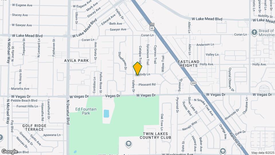 4167 Melody Ln Map and Location Details