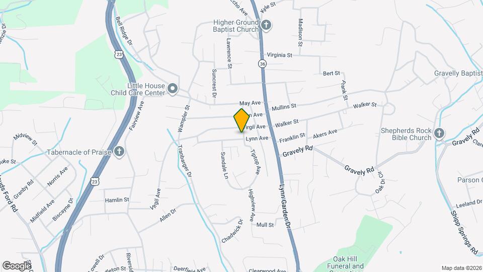 301 Lynn Ave Map and Location Details