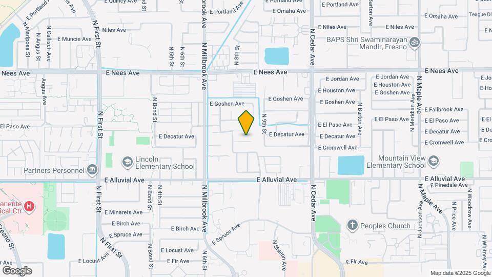 1178 E Decatur Ave Map and Location Details