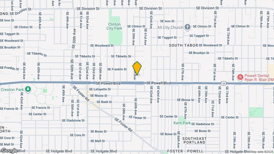 3410 SE 59th Ave Map and Location Details