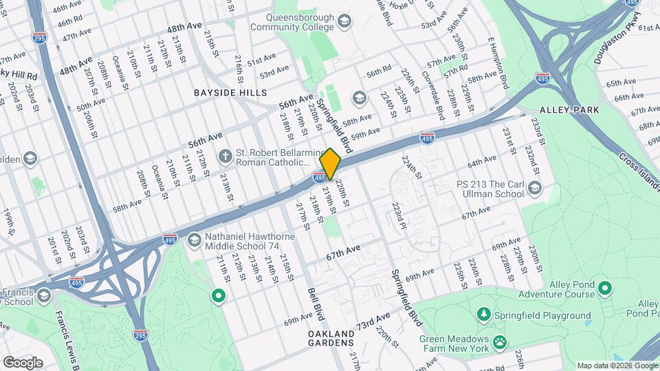 61-11 219th St Map and Location Details
