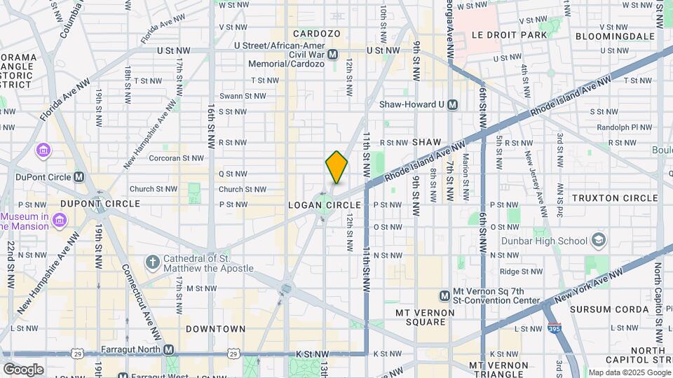 1507 Vermont Ave NW Map and Location Details