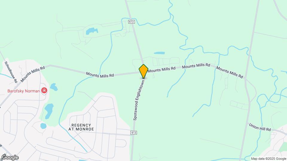629 Spotswood Englishtown Rd Map and Location Details