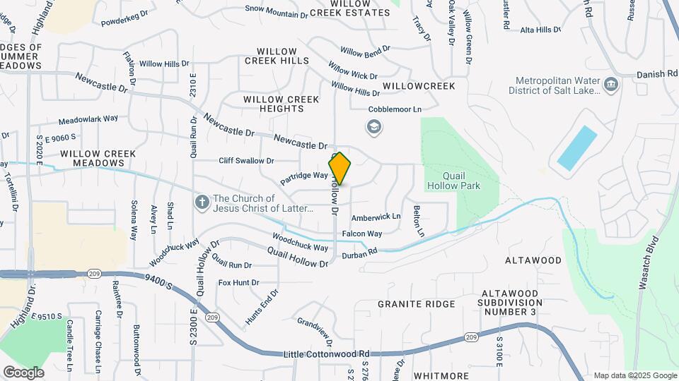 9185 S Quail Hollow Dr Map and Location Details