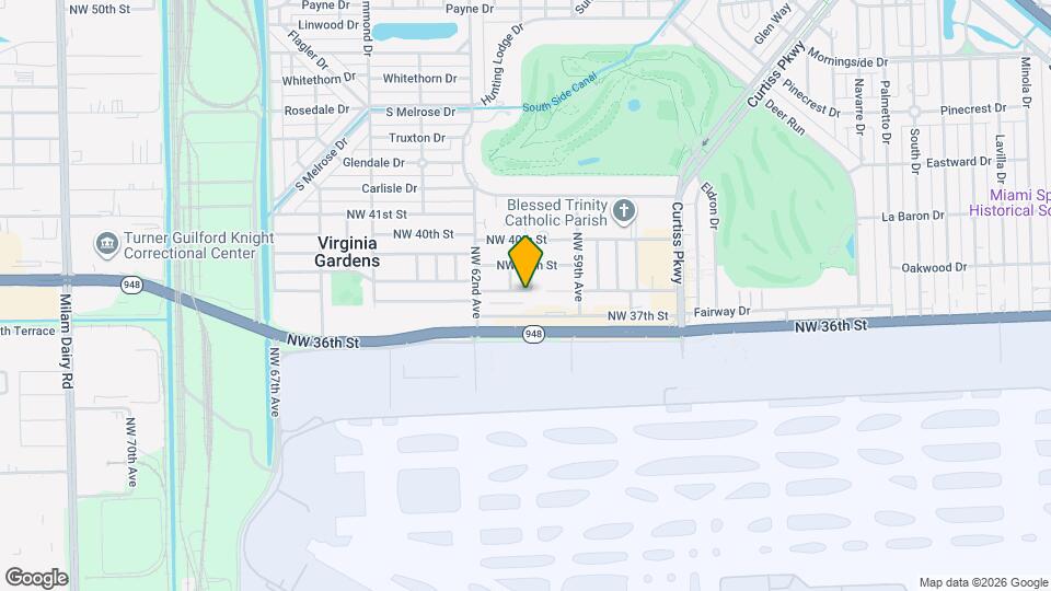 6004 NW 38th St Map and Location Details