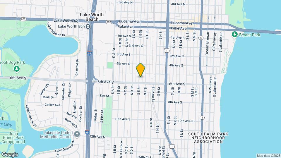 522 S E St Map and Location Details
