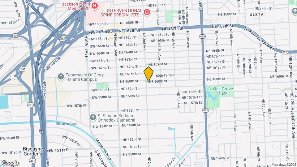 216 NE 160th St Map and Location Details