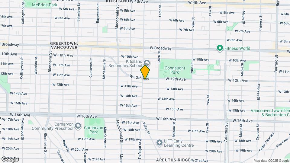 2586 W 12th Ave Map and Location Details