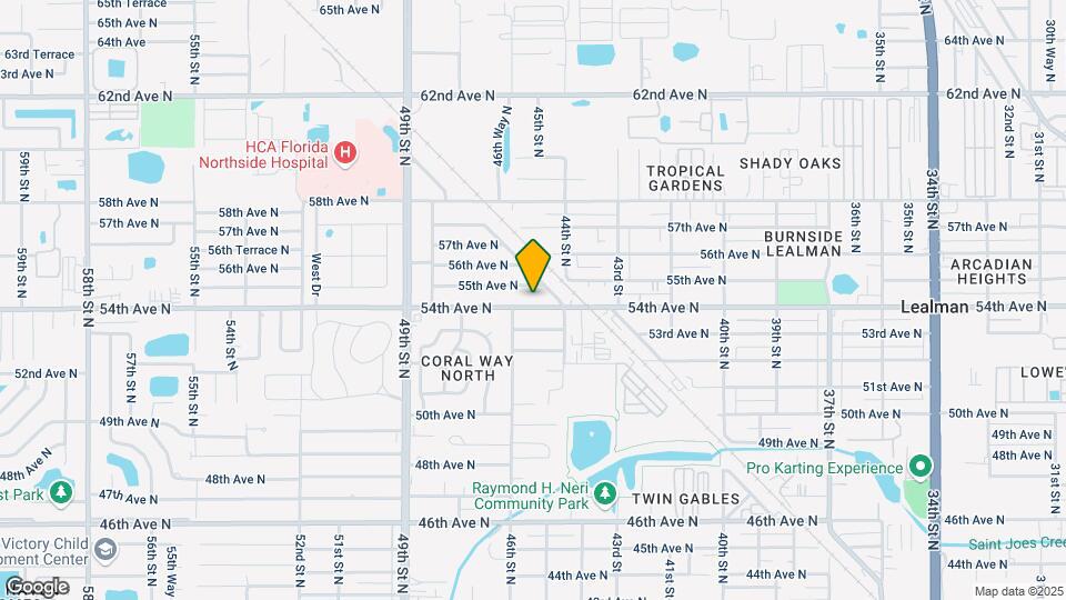 4547 54th Ave N Map and Location Details