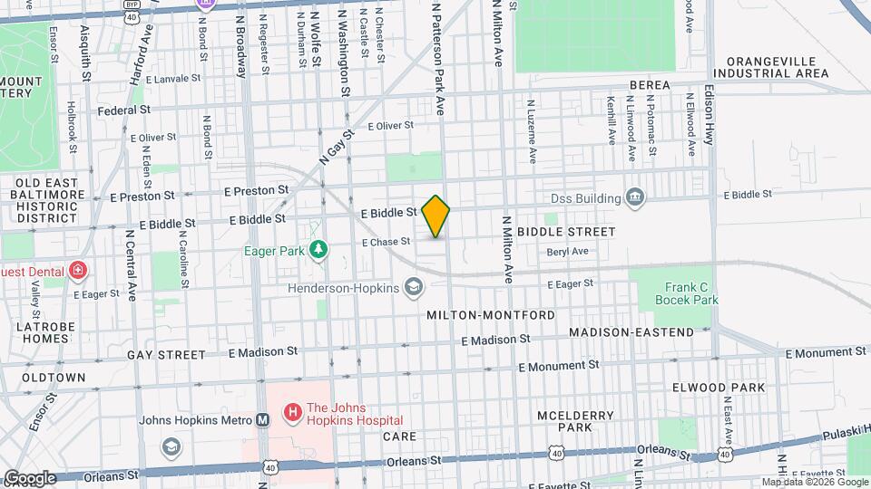 2235 E Chase St Map and Location Details