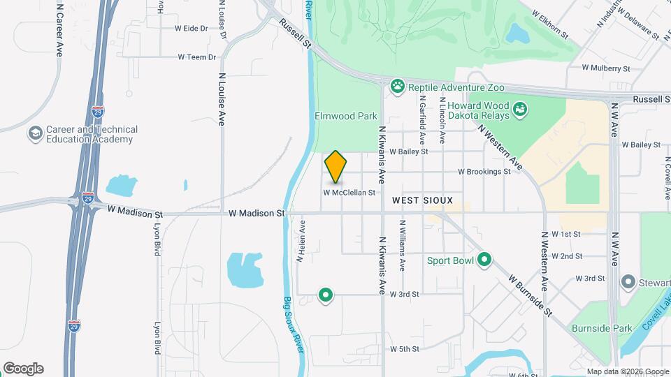 2800 W McClellan St, Unit 2 Map and Location Details