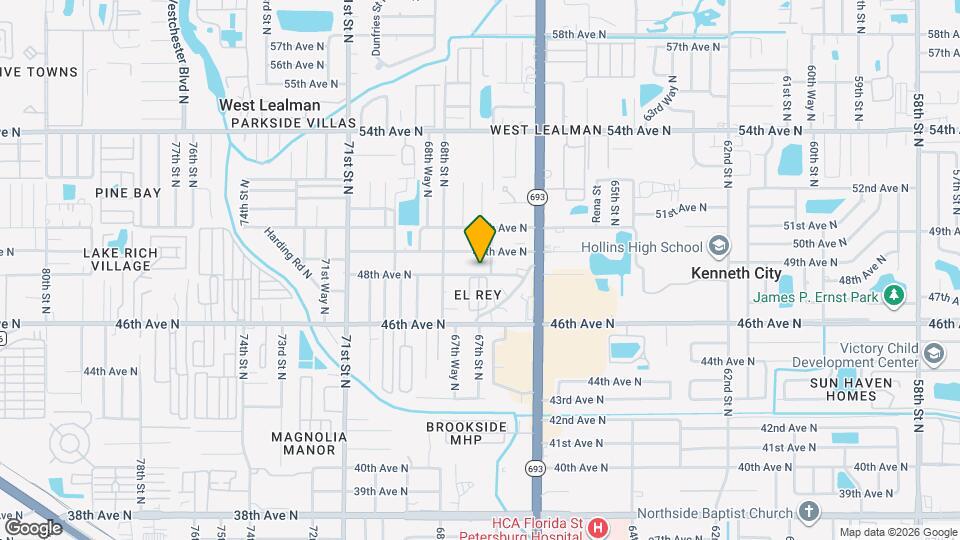 6721 48th Ave N Map and Location Details