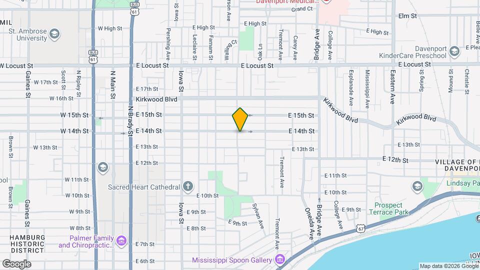 703 E 14th St Mapa y Detalles de la Ubicación