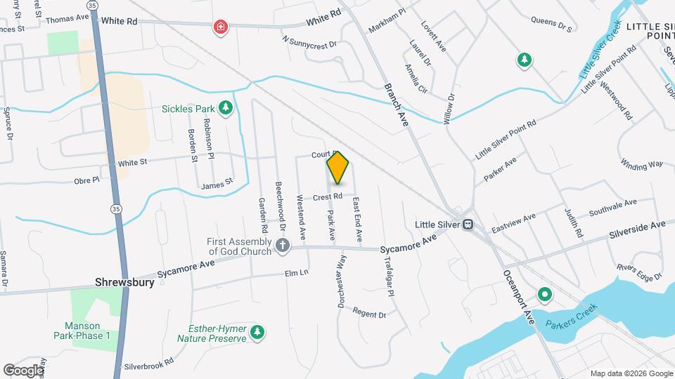 105 Park Ave Map and Location Details