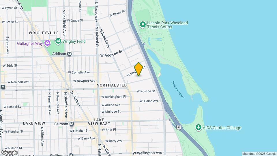 546 W Hawthorne Pl, Unit J02P Map and Location Details
