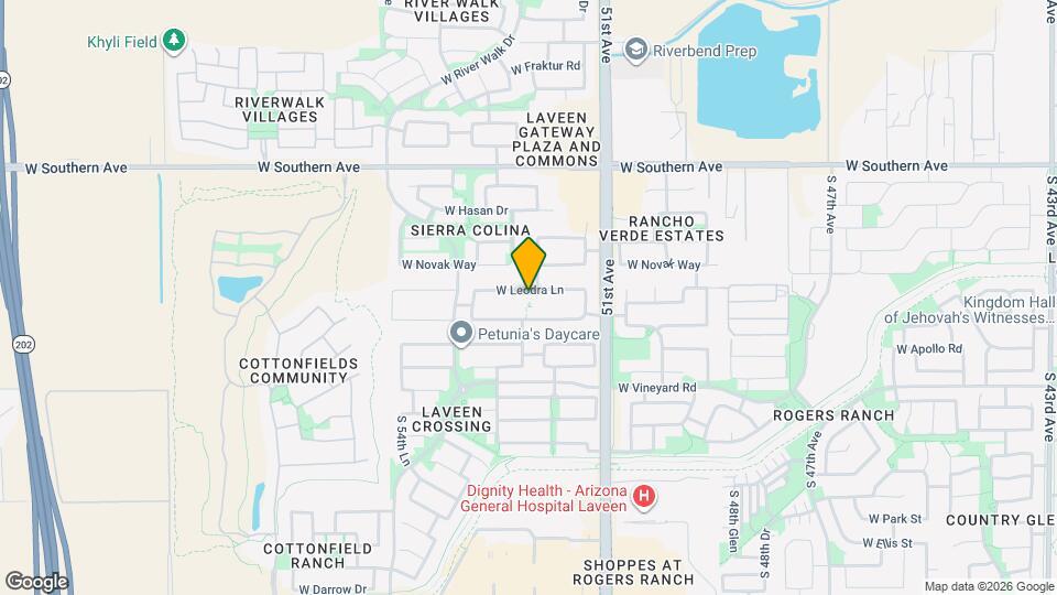 5231 W Leodra Ln Map and Location Details