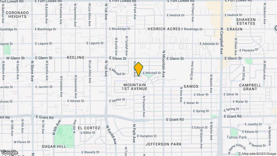 1017 E West Cir Dr Map and Location Details