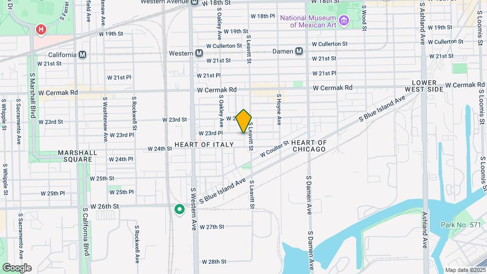 2213 W 23rd Pl Map and Location Details
