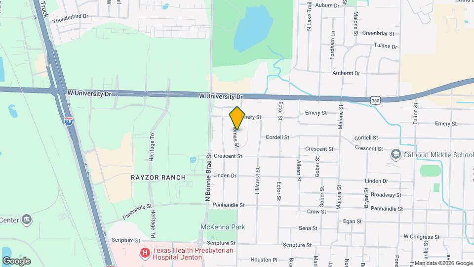 1128 Thomas St Map and Location Details