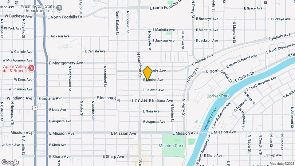 922 E Ermina Ave Map and Location Details