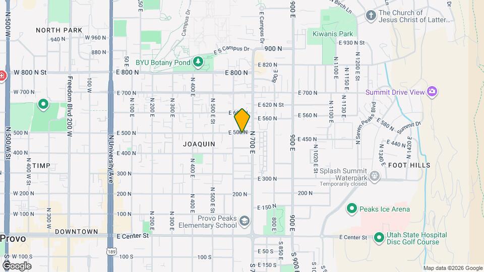 640 E 500 N Map and Location Details