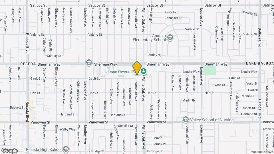 7104 Yarmouth Ave Map and Location Details