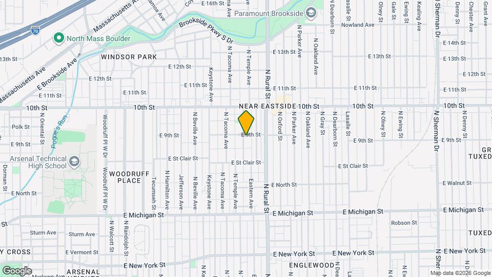 849 N Temple Ave Map and Location Details