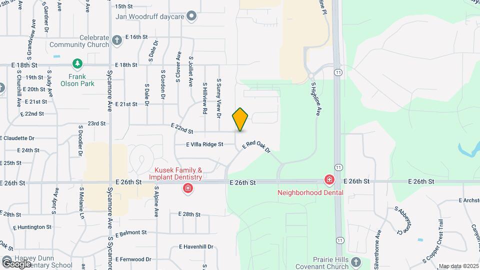 1704 S Foss Ave Map and Location Details