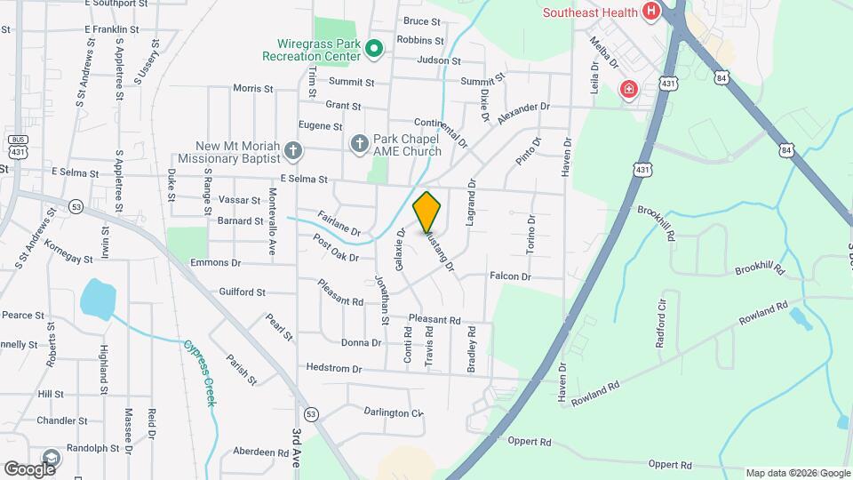 306 Mustang Dr Map and Location Details