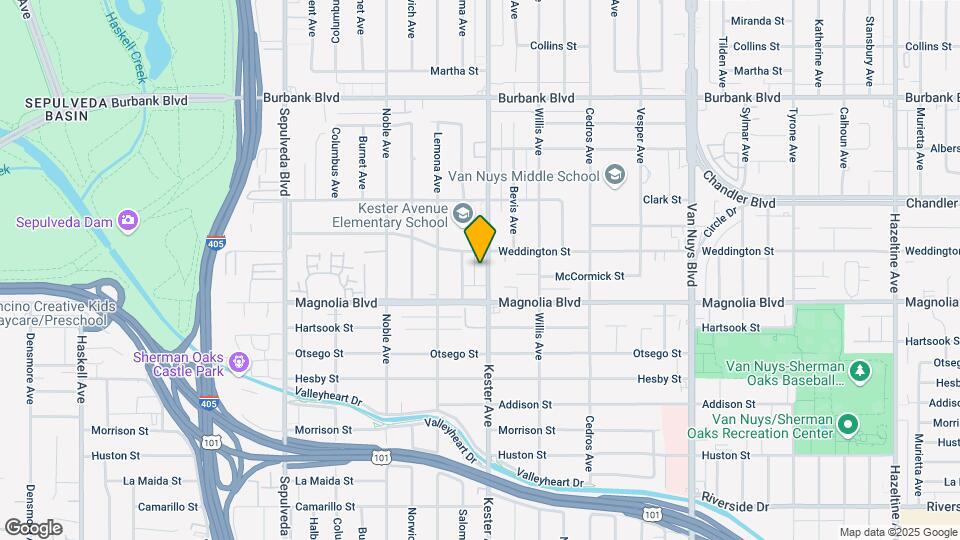 5235 Kester Ave Map and Location Details