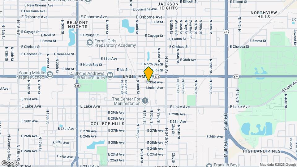 3115 E 33rd Ave Mapa y Detalles de la Ubicación