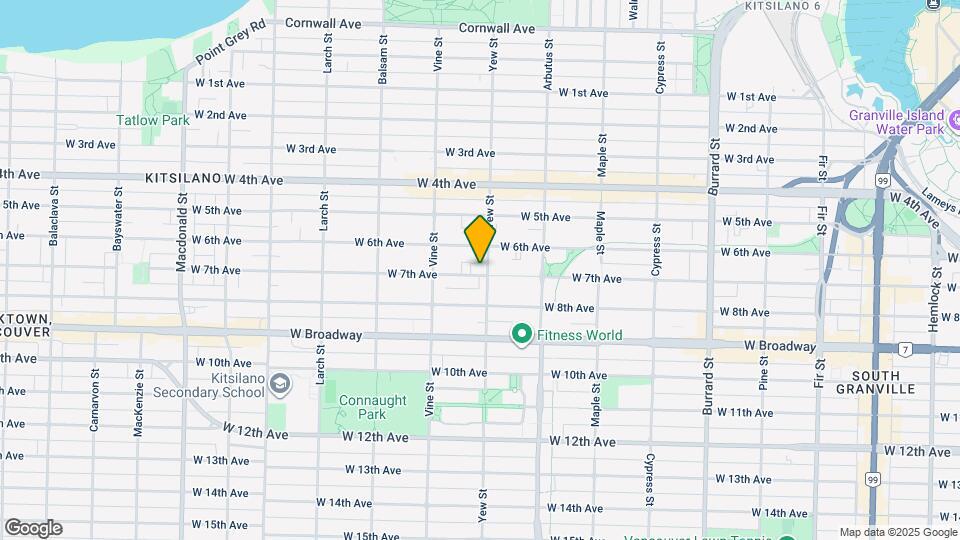 2225 W 7th Ave Map and Location Details