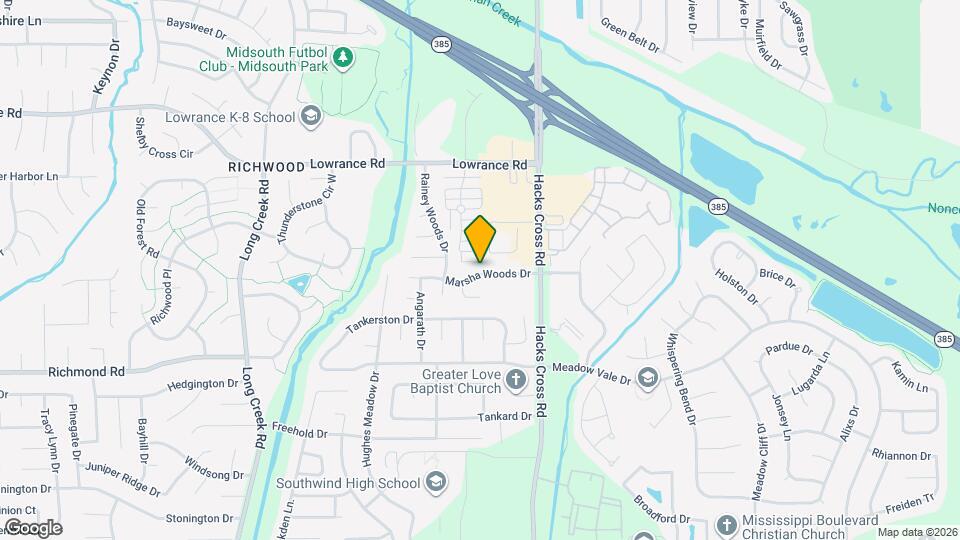 7938 Marsha Woods Dr Map and Location Details