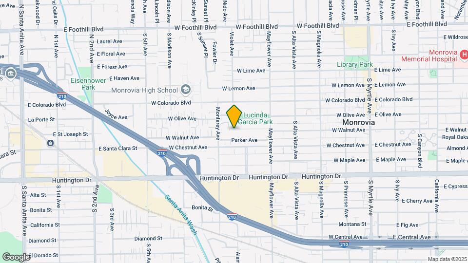 634 W Olive Ave Map and Location Details