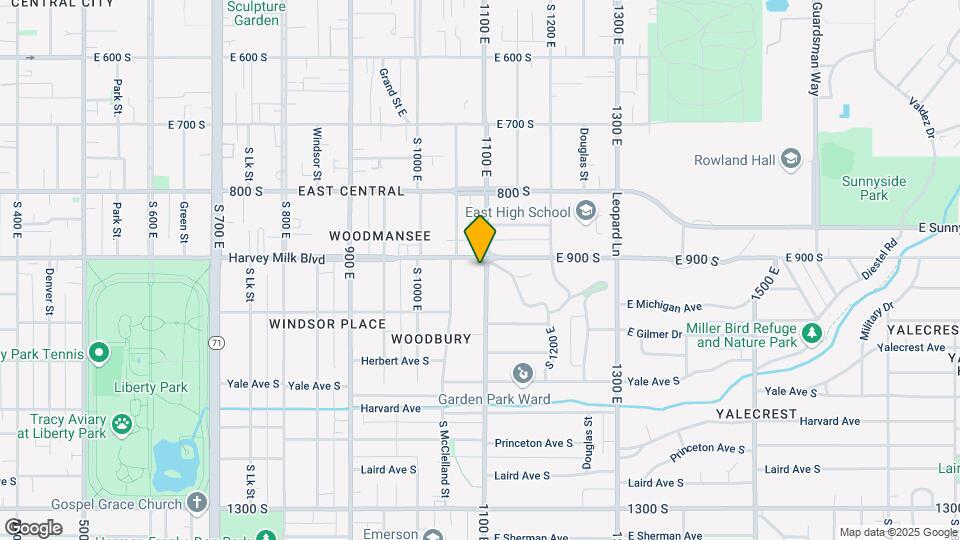 908 S 1100 E, Unit #1 Map and Location Details