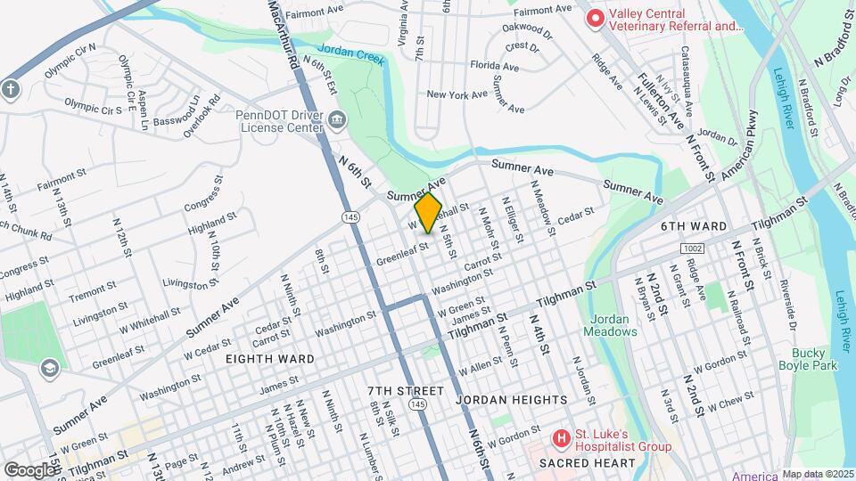 521 W Greenleaf St Mapa y Detalles de la Ubicación