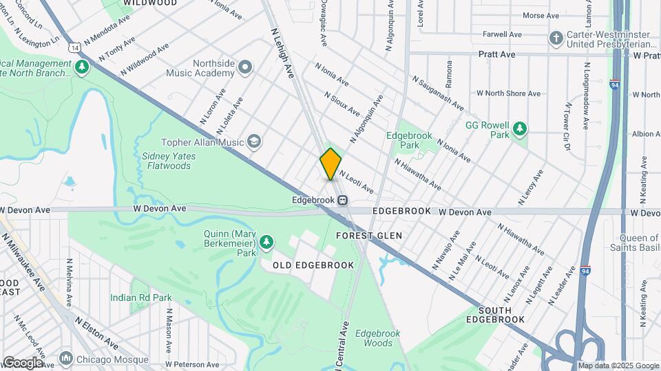 6436 N Lehigh Ave Map and Location Details