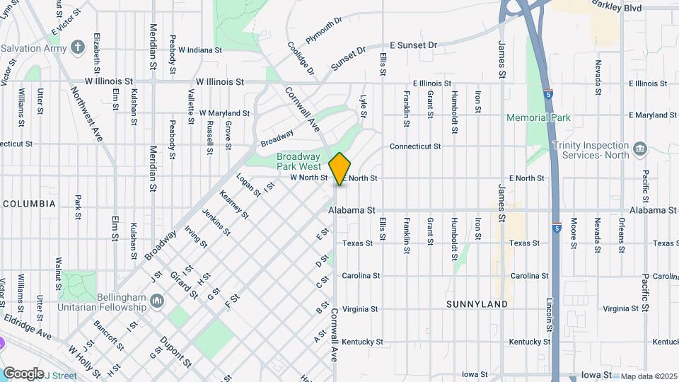 2516 Cornwall Ave Map and Location Details