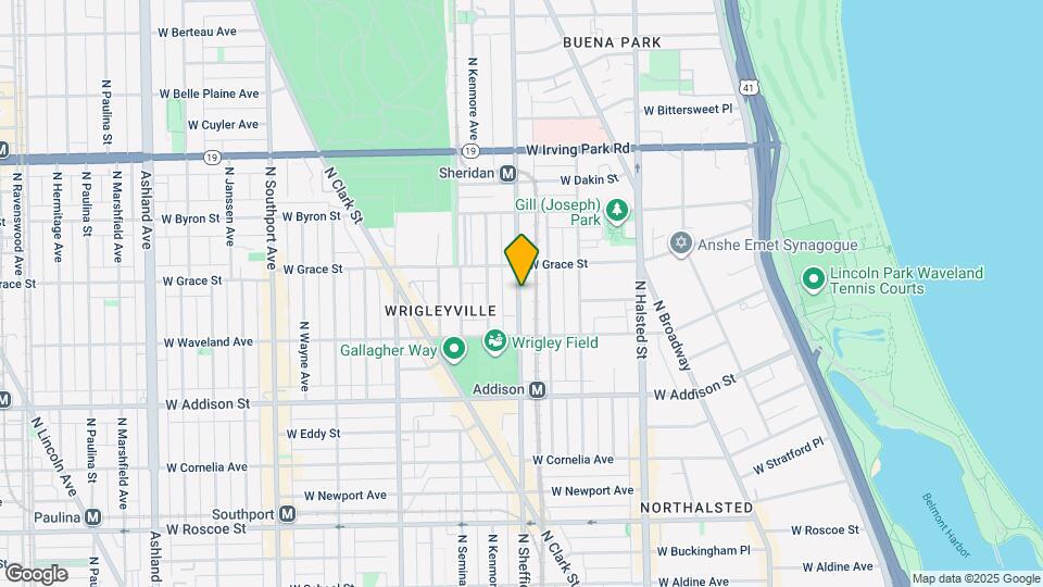 3763 N Sheffield Ave Map and Location Details