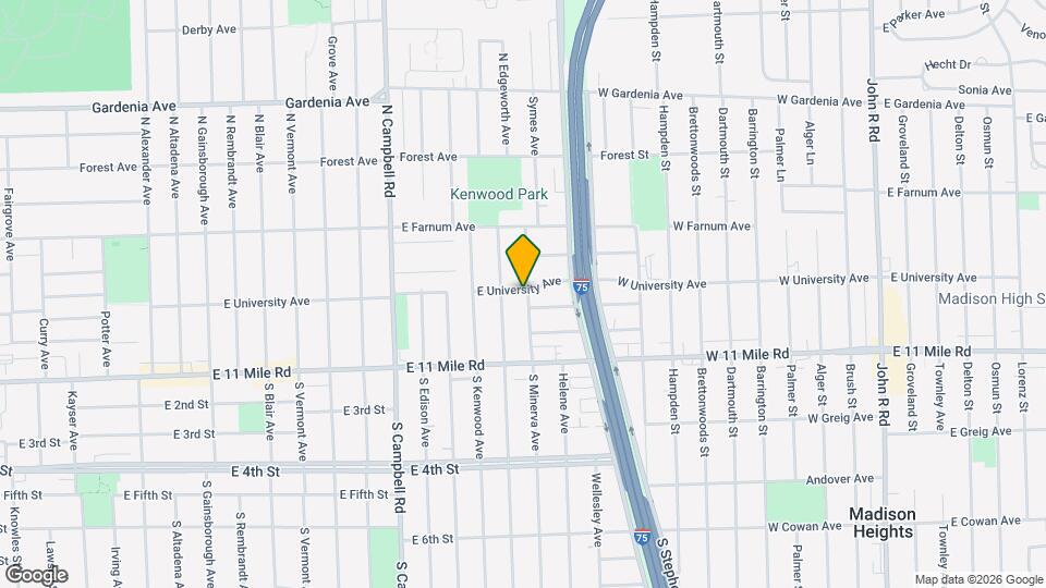 315 N Minerva Ave Map and Location Details