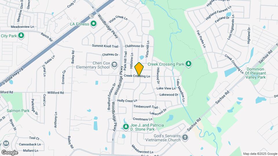 6921 Highland Crest Ln Mapa y Detalles de la Ubicación
