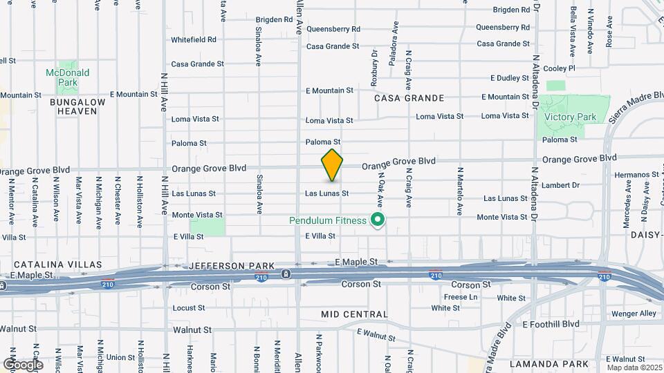 1909 Las Lunas St Map and Location Details