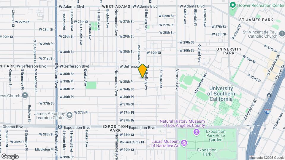 1261 W 35th Pl Mapa y Detalles de la Ubicación