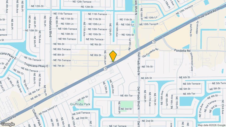 1335 NE Pine Island Rd Map and Location Details