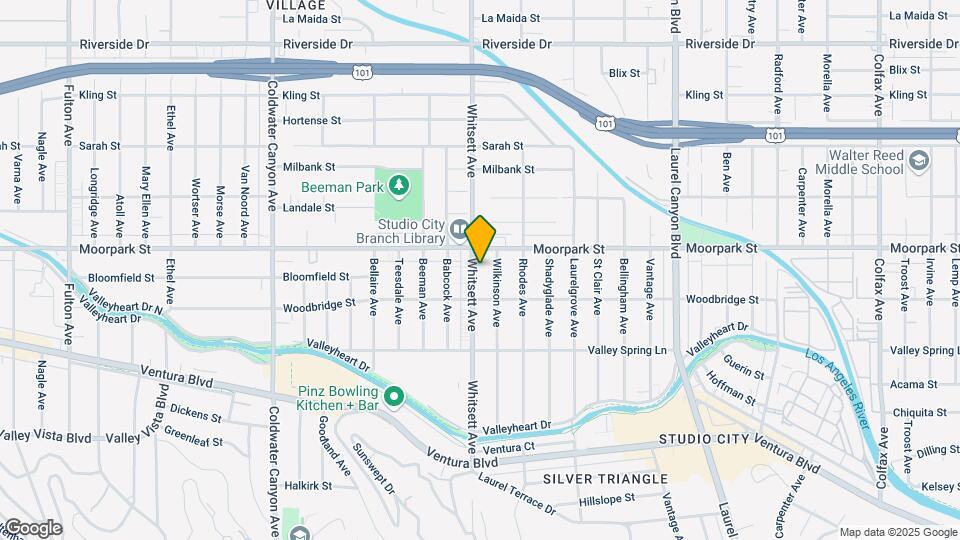 4336 Whitsett Ave Map and Location Details